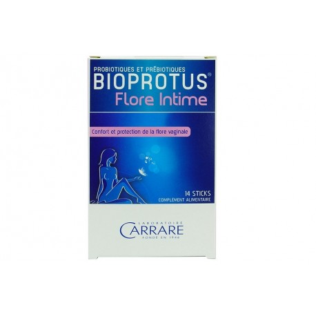 PROBIOTIQUE BIOPROTUS - FLORE INTIME - 14 STICKS - LABORATOIRES CARRARE